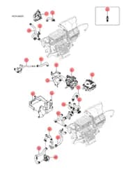 Тепло насос компрессор кронштейн BYD HAN 2022 (Chinese DM-i) 13276731-00