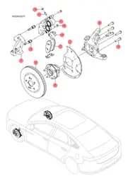 Болт с шестигранным фланцем и плоской шайбой в сборе BYD HAN 2022 (Chinese DM-i) 12672497-00