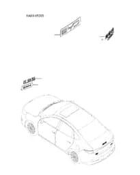 DM надпись в сборе для BYD Seal 05, 17698288-00