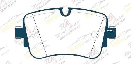 Тормозные колодки UIDNU Ceramic Audi Q7/SQ7 2.0T 3.0T 4.0T 2015-- Q8 3.0T 2018-- A6/S6 (C8) 2.0T 2.9T 3.0T 2018-- A7/S7 (С8) 2.0T 3.0T 2018-- A8/S8 3.0T 4.0T 2018--  E-Tron (electro car 2019--  S5 3.0T 2016--  (керамические) задние