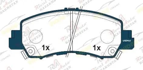 Тормозные колодки UIDNU Ceramic Mitsubishi Eclipse Cross 1.5L 2.3L 2018--  передние