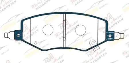 Тормозные колодки UIDNU Ceramic JAC J7 1.5L 2019--  (керамические)  передние Y-J7F/   TD1187