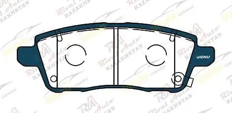 Тормозные колодки UIDNU Ceramic Chery  Tiggo 7 Plus / Tiggo 7 Pro / Tiggo 7 Pro Max 1.5L 1.6T 2020--   EXEED   LX 1.5L 1.6T 2020--  OMODA C5 1.6T 2022--    DONGFENG  Glory 580 1.5L 2016--   задние PN6041