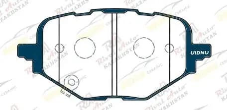 Тормозные колодки UIDNU Ceramic GAC GS8 2.0T 2022--  M8 2.0T 2022--    (керамические) задние