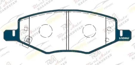Тормозные колодки UIDNU Ceramic Changan Alsvin 1.5L 2023-- (керамические)  передние C-A23F