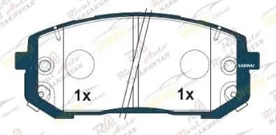 Тормозные колодки UIDNU Ceramic Hyundai Elantra (CN7) 1.6L 2.0L 2021--  (керамические)  передние SP4461