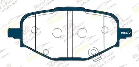 Тормозные колодки UIDNU Ceramic Chevrolet Monza 1.3T 1.4L 1.5L 2021-- (керамические) задние TY-18035