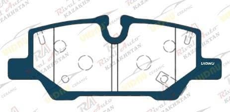 Тормозные колодки UIDNU Ceramic Chevrolet TrailBlazer (1T_56) 1.2T 1.3T 2021-- (керамические) задние
