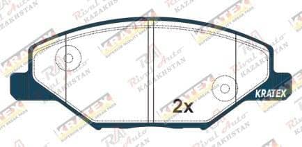 KRATEX VW Polo 1.6L 2011--  Skoda Fabia 1.2L 1.4L 1.6L 2009-2023  передние GDB2027