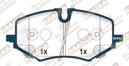 KRATEX Chevrolet TrailBlazer 1.2L 1.3l 2022- передние KR1296