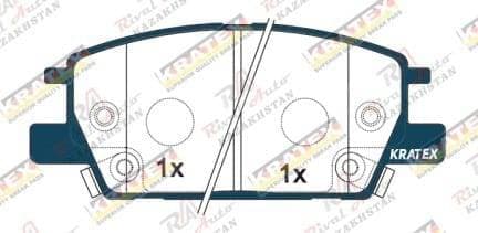 KRATEX Chevrolet Malibu 1.5T 2.5L 2016-2019, Equinox 1.5T 1.6L 2017-2022 (америка), GMC Terrain 1.5T 2.0L 2017-2022   передние GDB8022