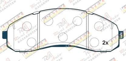 KRATEX KIA Bongo 2.5D 2011-2017, Bongo III/K3000/K3600 3.0D 3.6D 3.2L 2004--   передние P1148