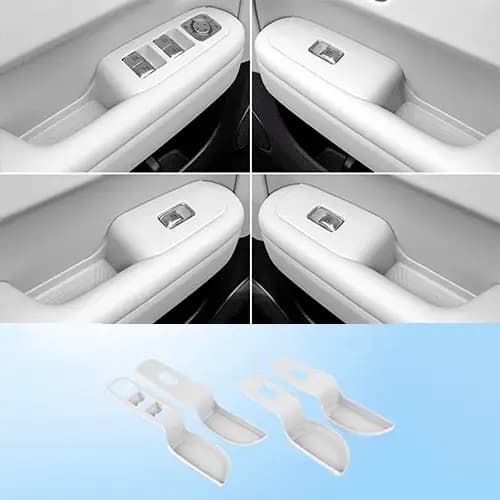 Силиконовые накладки на дверные ручки Lixiang L7, L9, Белого цвета