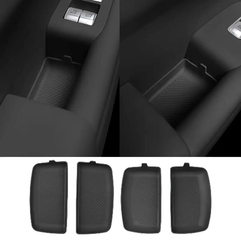 Силиконовые накладки на дверные ручки Lixiang L7, L8, L9, Черного цвета
