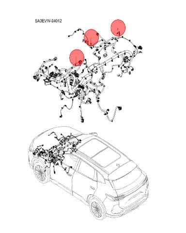 Передний отсек жгут проводки BYD SONG EV 2024 (Song DynastyPLUS EV) 15863165-00 купить в Казахстане