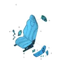 Водительский двухпозиционный регулировка кнопка на BYD Yuan Plus 12107611-00