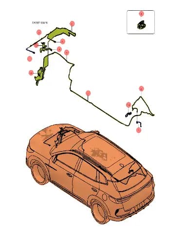 Задний омыватель магистраль узел в сборе I I I BYD SONG EV 2024 (Song DynastyPLUS EV) 13758462-00 купить в Казахстане