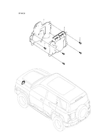 Кронштейн крепления ECU BYD LEOPARD 5 2025 (Fang Chengbao SFHB-30 type) 13745521-00