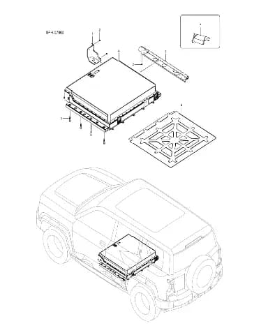 Уплотнительная прокладка vc6-верхняя вырубка вспененный силикон BYD LEOPARD 5 2025 (Fang Chengbao SFHB-30 type) 14166041-00