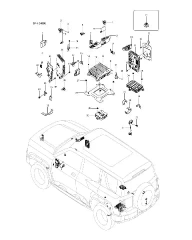 Угловой миллиметровый радар BYD LEOPARD 5 2025 (Fang Chengbao SFHB-30 type) 14671522-00