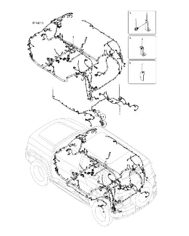 Жгут проводки пола в сборе I BYD LEOPARD 5 2025 (Fang Chengbao SFHB-30 type) 14828679-00