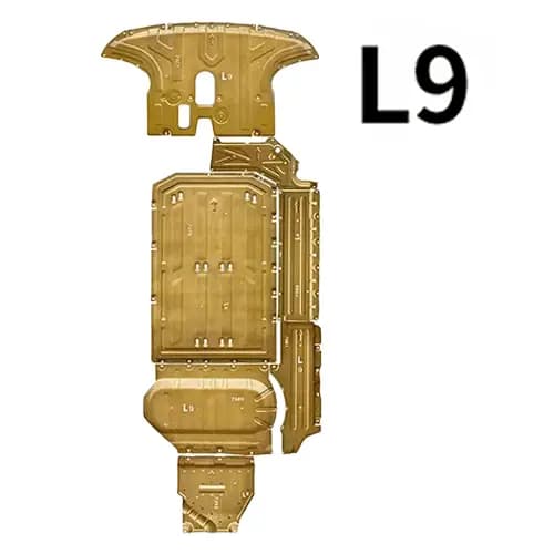 Защита днища, картера, поддона Lixiang L9, сплав алюминий из 7 частей