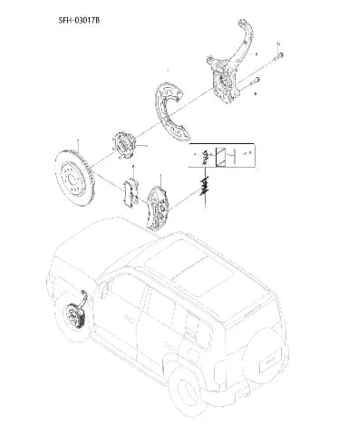 Палец в сборе BYD LEOPARD 5 2025 (Fang Chengbao SFHB-30 type) 19325588-00
