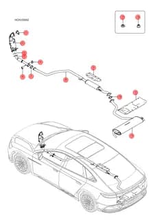 Цельнометаллическая стопорная гайка с шестигранным фланцем BYD HAN 2022 (Chinese DM-i) 10499919-00