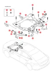 Правый передний нижний качание рычаг шаровой шарнир в сборе BYD HAN 2022 (Chinese DM-i) 11779795-00