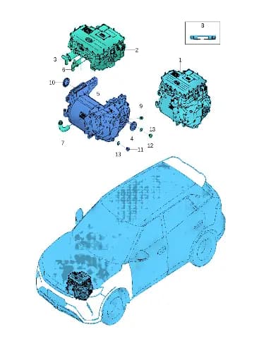 Основной вал масло сальник на BYD Yuan Plus 12249494-00