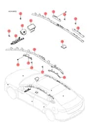 Датчик бокового удара BYD HAN 2022 (Chinese DM-i) 12458489-00
