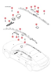 Передний датчик столкновения I BYD HAN 2022 (Chinese DM-i) 12464821-00