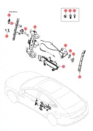 Корпус замка задней правой двери в сборе BYD HAN 2022 (Chinese DM-i) 12593136-00