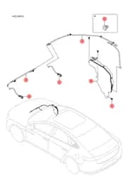 Омыватель жидкость бачок и мотор в сборе BYD HAN 2022 (Chinese DM-i) 12593180-00