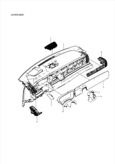Левая декоративная панель приборной панели в сборе BYD HAN 2022 (Chinese DM-i) 12642393-00