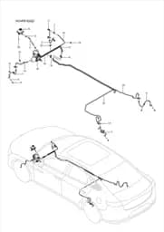 Правый передний тормозной шланг в сборе BYD HAN 2022 (Chinese DM-i) 12664518-00