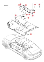Напольное ковровое покрытие в сборе BYD HAN 2022 (Chinese DM-i) 12699606-00