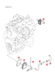 Масло радиатор водяной впускная шланг BYD HAN 2022 (Chinese DM-i) 12782151-00