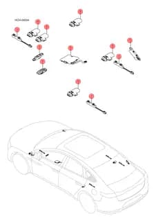 Высокочастотный приемный модуль ключа BYD HAN 2022 (Chinese DM-i) 12988926-00