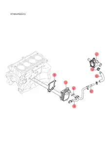 Червячный хомут шланга типа A BYD HAN 2022 (Chinese DM-i) 13002538-00