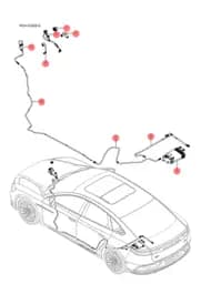 Магистраль испарения топлива двигателя I в сборе BYD HAN 2022 (Chinese DM-i) 13006515-00