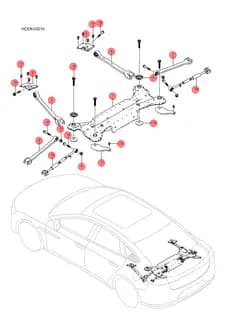 Задний управление рычаг в сборе BYD HAN 2022 (Chinese DM-i) 13052750-00