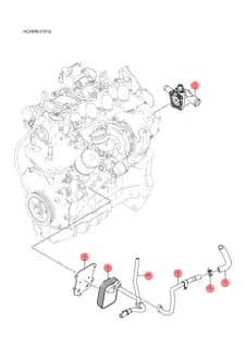 Масло радиатор BYD HAN 2022 (Chinese DM-i) 13047560-00
