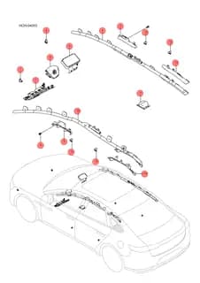 Модуль правой шторки безопасности BYD HAN 2022 (Chinese DM-i) 13149314-00