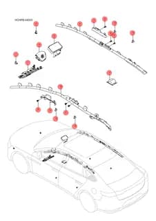 Модуль правой шторки безопасности BYD HAN 2022 (Chinese DM-i) 13149314-00