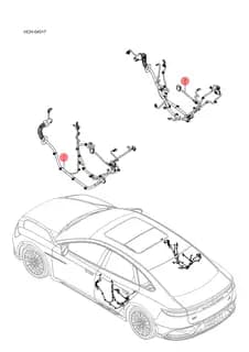 Жгут проводки задней правой двери BYD HAN 2022 (Chinese DM-i) 13217790-00