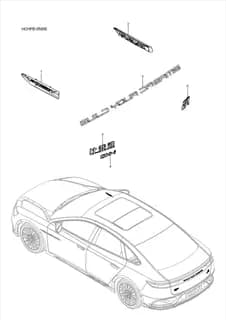 DM надпись в сборе BYD HAN 2022 (Chinese DM-i) 13232343-00
