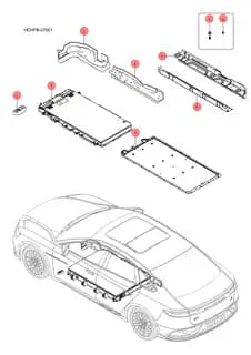 Изоляция панель II в сборе BYD HAN 2022 (Chinese DM-i) 13271404-00