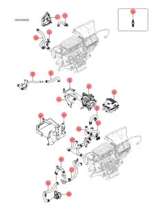 Кронштейн модуля кондиционера BYD HAN 2022 (Chinese DM-i) 13436803-00