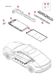 Защитная панель hchs 280vk черный BYD HAN 2022 (Chinese DM-i) 13500948-00